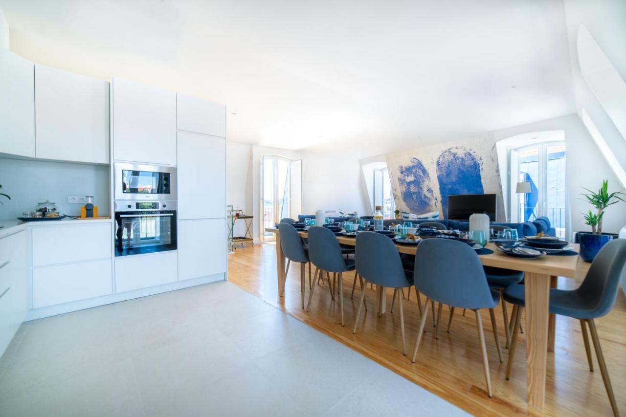 Blue By The River 4 - Unique Penthouse Duplex With A View Lisboa Dış mekan fotoğraf
