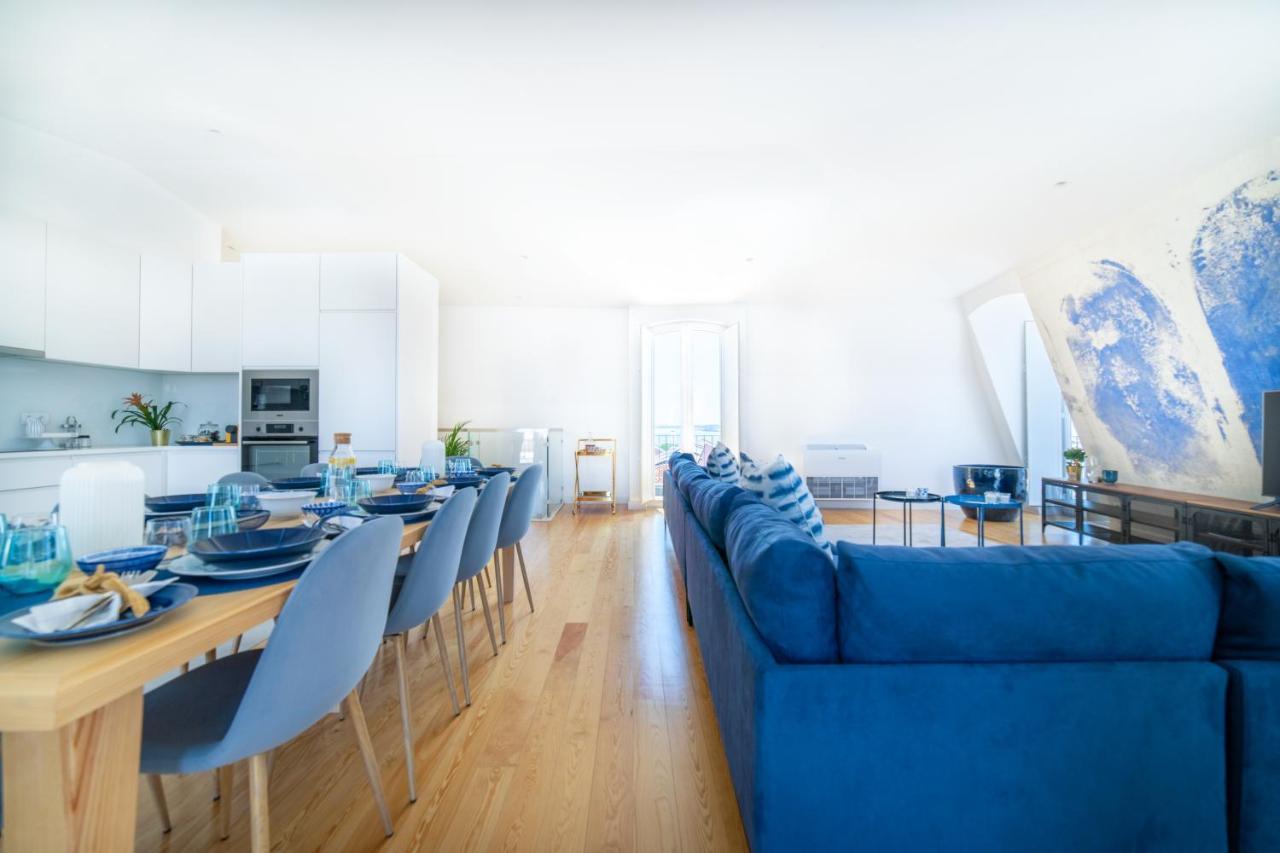 Blue By The River 4 - Unique Penthouse Duplex With A View Lisboa Dış mekan fotoğraf